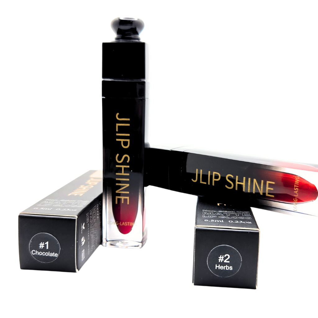 Bold matte mineral lip gloss with vitamin E hydration