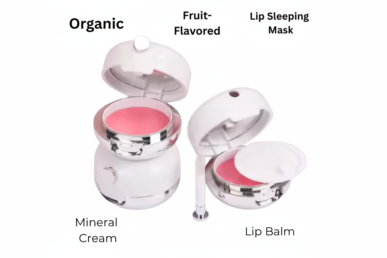 Organic moisturizing lip mask for soft smooth lips