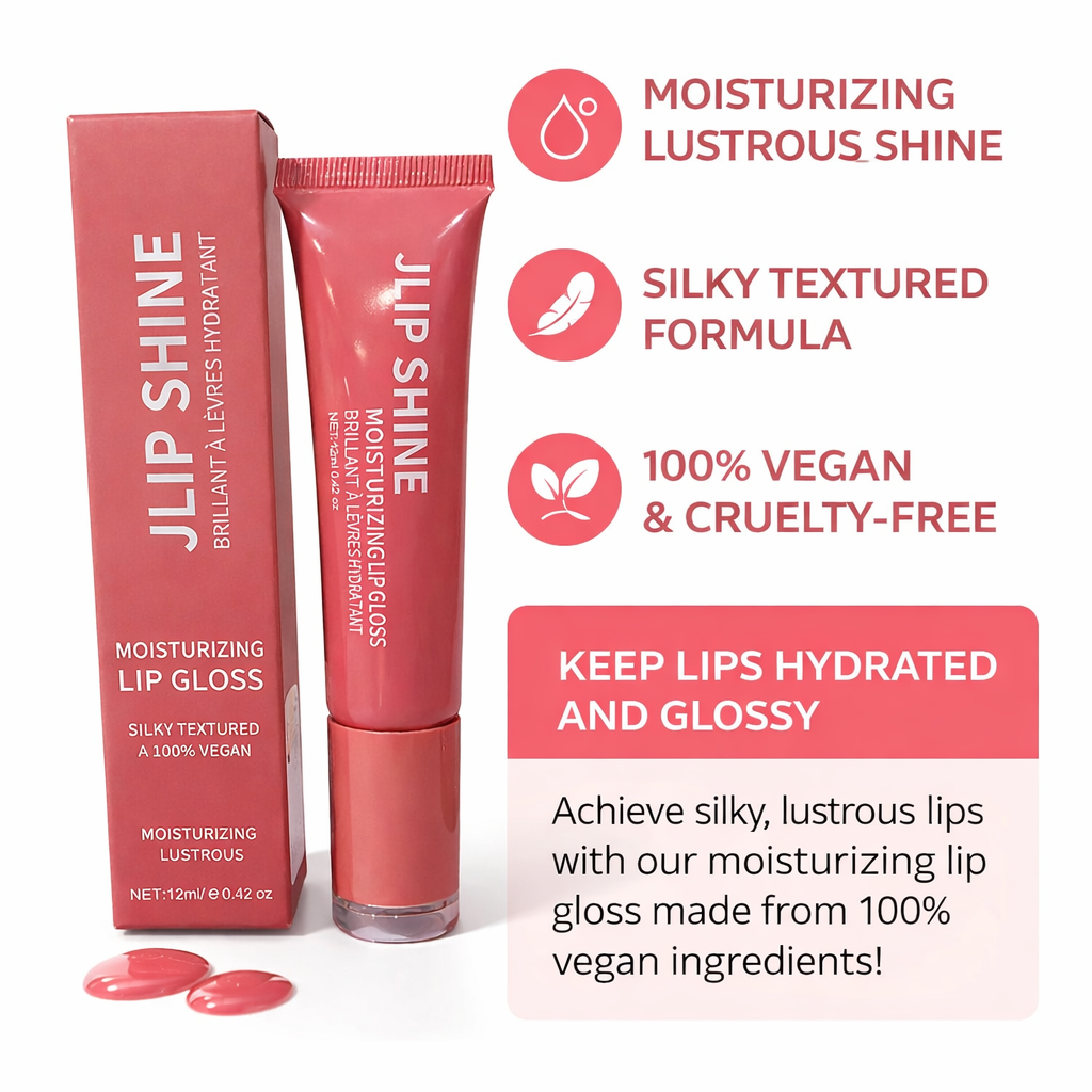 Moisturizing Lip Gloss – Non-Sticky High Shine Vegan,Hydrated Lips