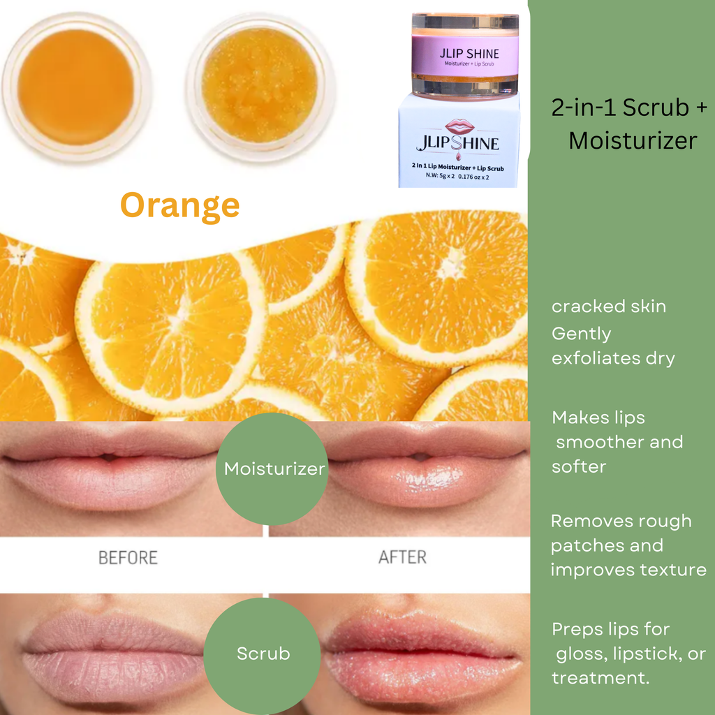2-in-1 Lip Moisturizer + Lip Scrub Exfoliates-Smooth. Nourish.