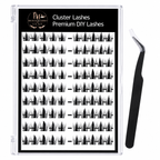 BIOTYFACEPRO Luxe Cluster Lashes – Premium DIY Lash Extensions | Glue-Free | Natural Wispy Volume | Lightweight & Long-Lasting