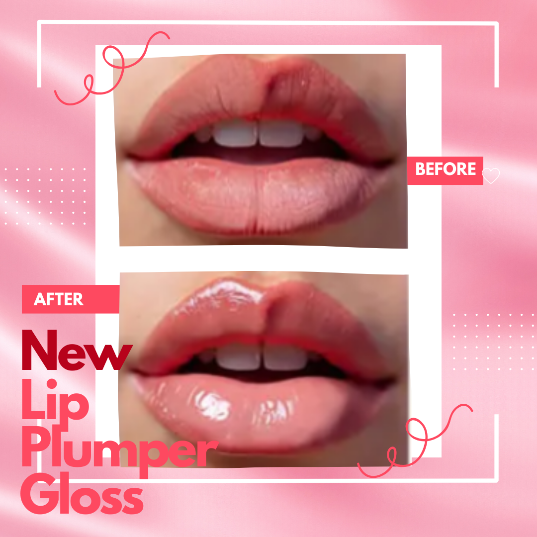 Organic Lip Plumper Gloss & Hyaluronic acid