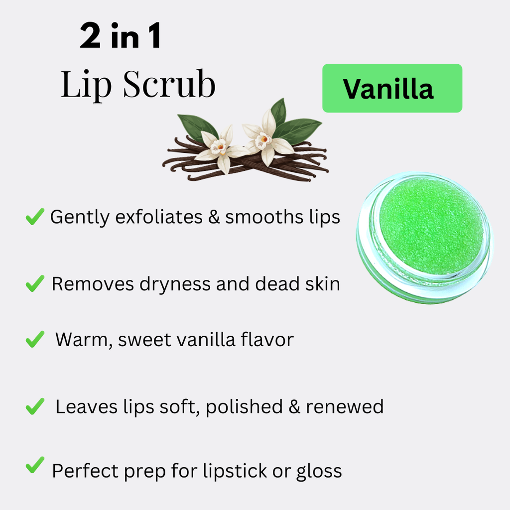 2-in-1 Lip Moisturizer + Lip Scrub Exfoliates-Smooth. Nourish.