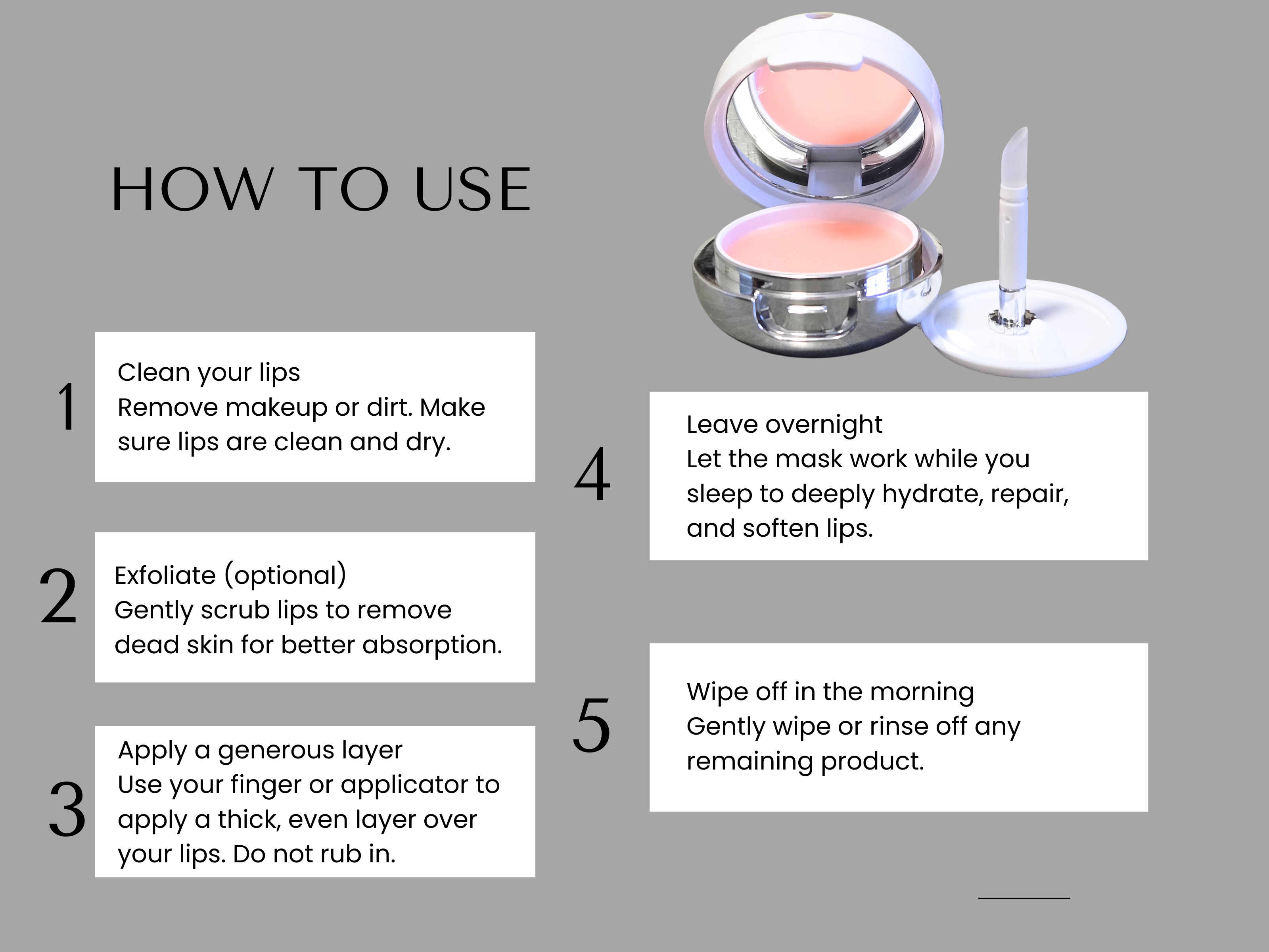 Overnight Lip Mask+ Hydrating Lip  Balm