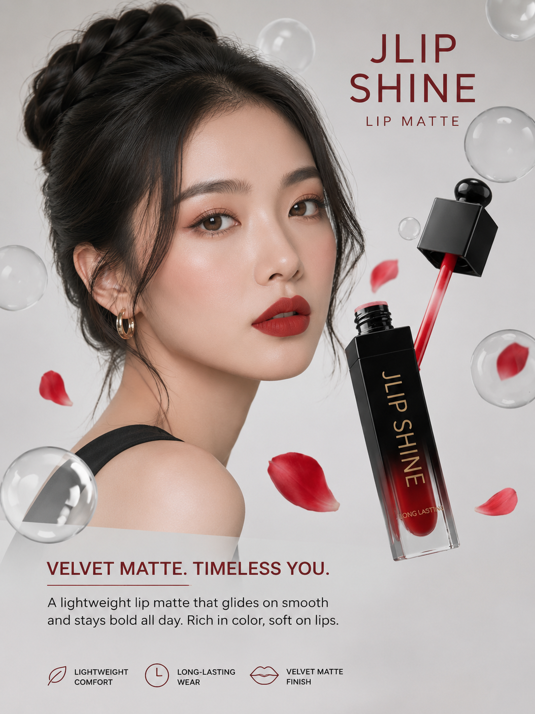 Lip Matte, High Pigment, Long-Lasting Non-Stick