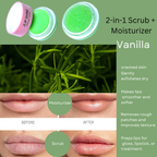 2-in-1 Lip Moisturizer + Lip Scrub Exfoliates-Smooth. Nourish.