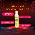 WOOD SAGE & SEA SALT SHOWER GEL