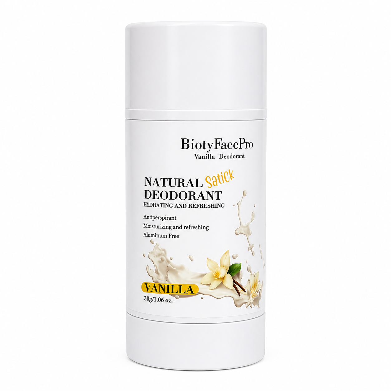 BiotyFacePro Natural Deodorant Stick – Aluminum-Free, Moisturizing & Refreshing, Long-Lasting Odor Protection