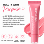 JLIP SHINE Moisturizing Lip Gloss – Hydrating, Non-Sticky, Long-Lasting Shine – Vegan Lip Gloss