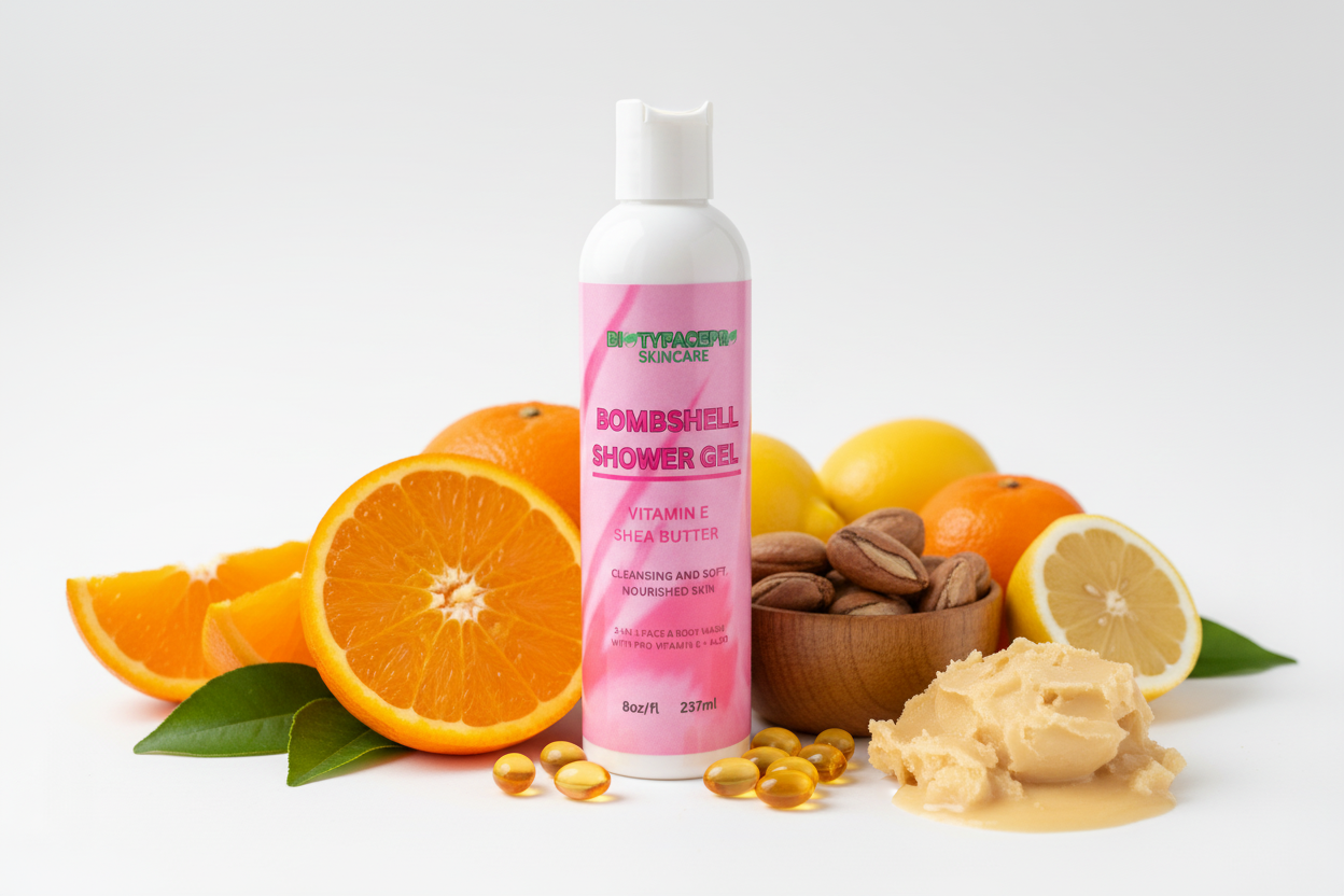 Bomshell Shower Gel,with Shea butter