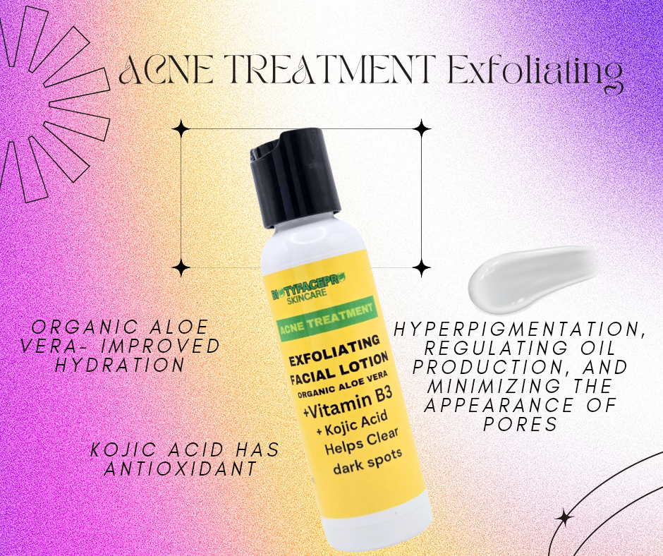 Acne Treatment Exfoliating Lotion - BIOTYFACEPRO SKINCARE 