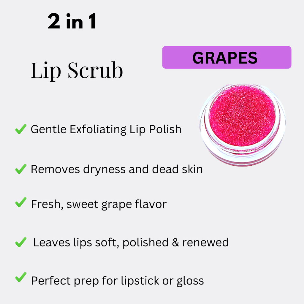 2-in-1 Lip Moisturizer + Lip Scrub Exfoliates-Smooth. Nourish.