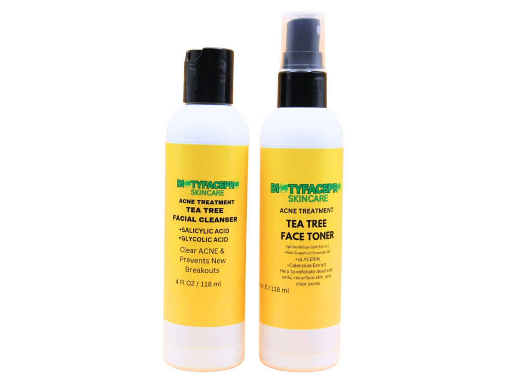 Acne Treatment KIT (4 Pieces) with Natural & Organic Ingredients - BIOTYFACEPRO SKINCARE 
