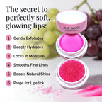 2-in-1 Lip Moisturizer + Lip Scrub Exfoliates-Smooth. Nourish.