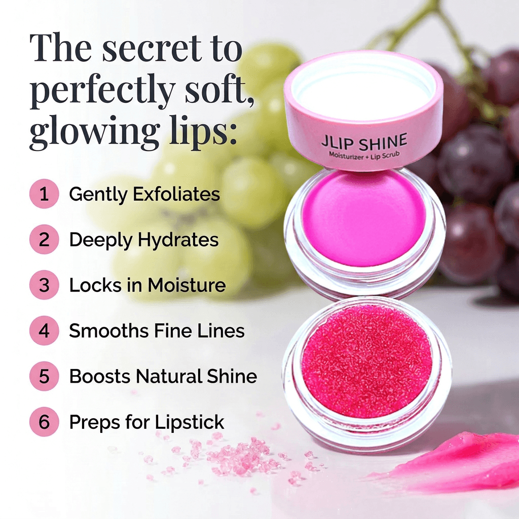 2-in-1 Lip Moisturizer + Lip Scrub Exfoliates-Smooth. Nourish.