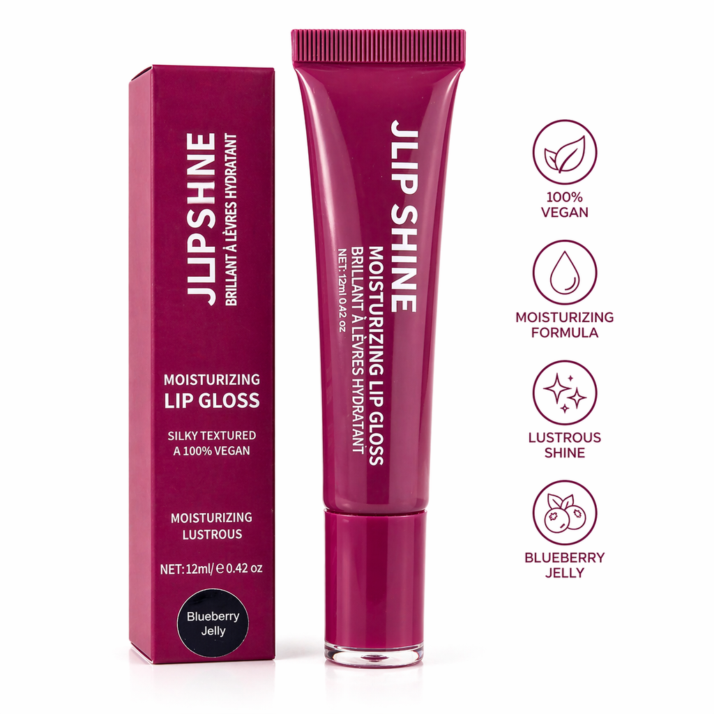 JLIP SHINE Moisturizing Lip Gloss – Hydrating, Non-Sticky, Long-Lasting Shine – Vegan Lip Gloss