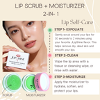 2-in-1 Lip Moisturizer + Lip Scrub Exfoliates-Smooth. Nourish.
