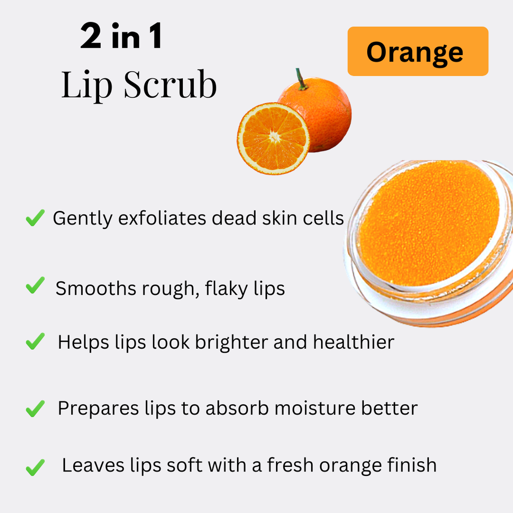 2-in-1 Lip Moisturizer + Lip Scrub Exfoliates-Smooth. Nourish.